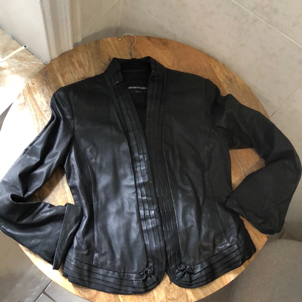 EMPORIO ARMANI LEATHER JACKET